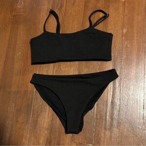 SHEIN Classic Black Bikini Set